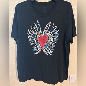 Callie’s heart Texas True Womens 2XL short sleeve dark gray t shirt